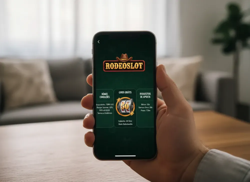 Rodeoslot bonus condições, giros e requisitos de aposta